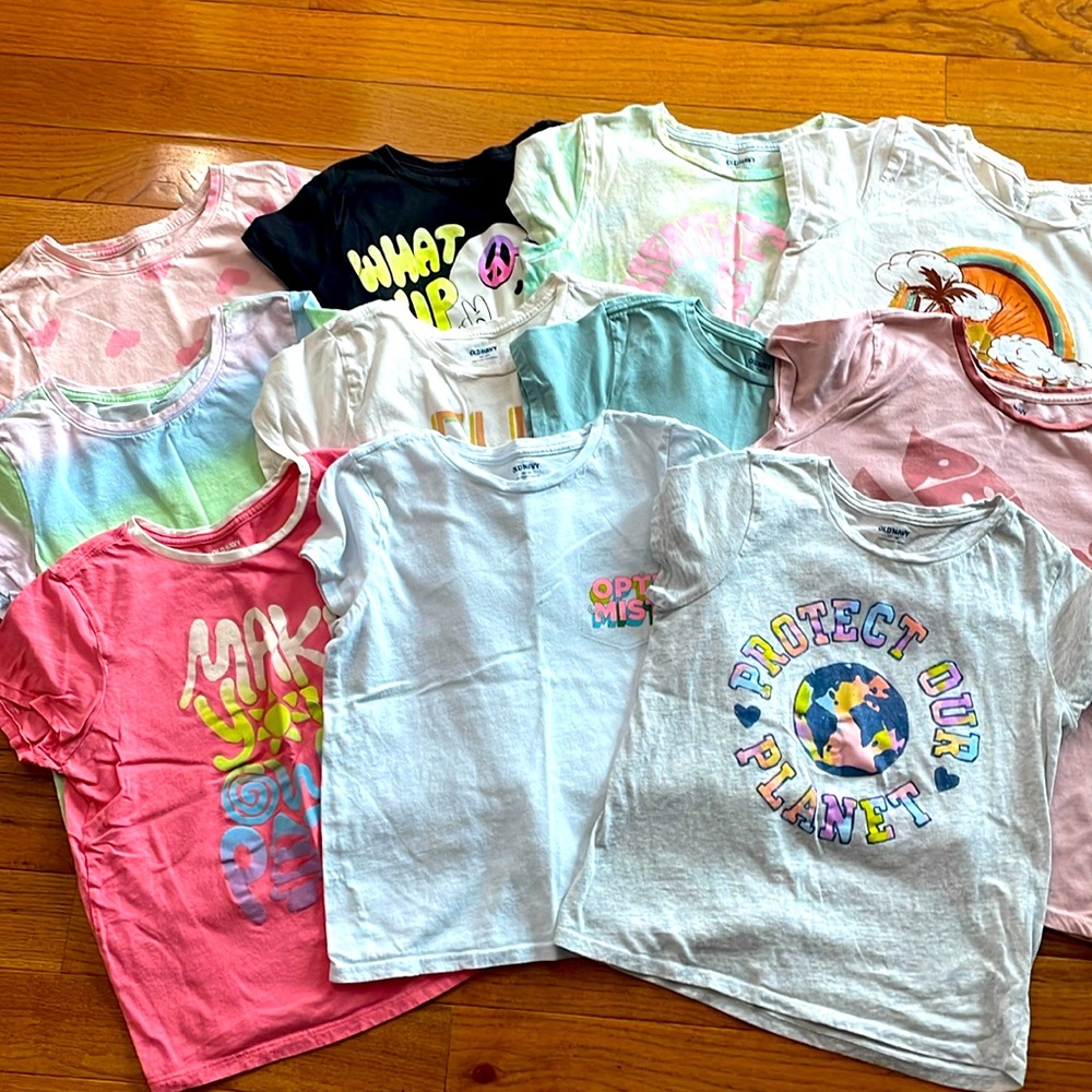 Girls tshirt bundle - 11 shirts - Size 18 - Old Navy